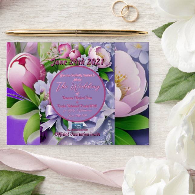 Wedding Env. 6d Violet(Horizon F)RFPMDesigns©️2024 Envelope (Wedding)