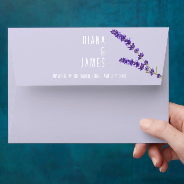 Wedding Envelope in lavender colour (Hand)