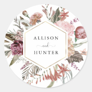 Wedding Envelope Seal   Dusty Rose