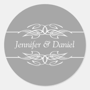 Wedding Envelope Seal Stickers Bride And Groom