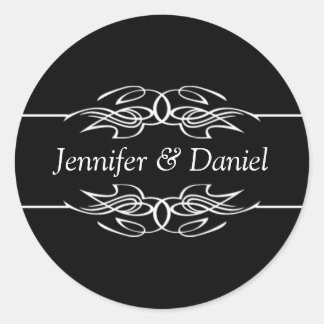 Wedding Envelope Seal Stickers Bride And Groom