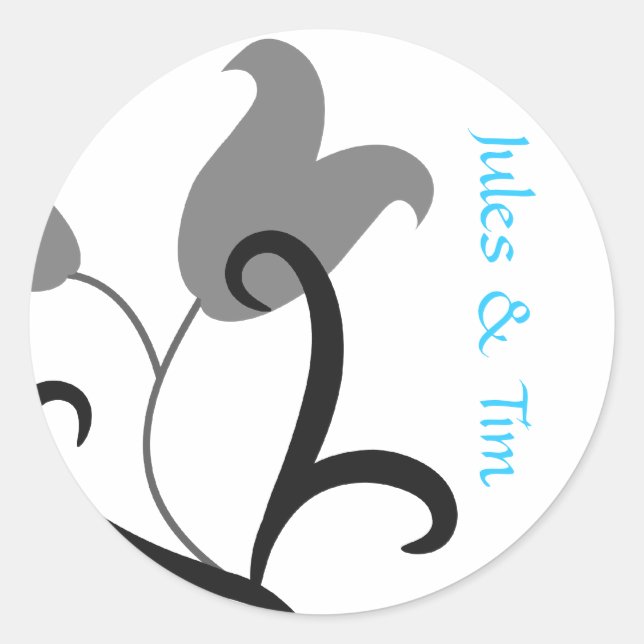 WEDDING ENVELOPE SEAL STICKERS TEMPLATE (Front)