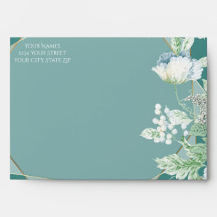 Wedding Envelope Wildflowers and Berries