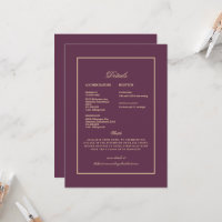 Wedding Ethnic Indian Purple & Gold Detail
