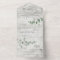 Wedding Eucalyptus botanical modern invite + rsvp