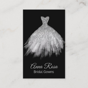 *~* Wedding Event Bridal Gowns Wedding Dress Business Card