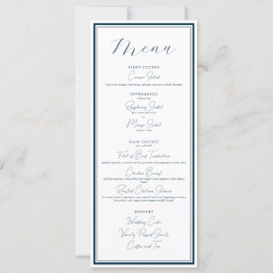 Wedding / Event Classy and Modern Menu Invitation