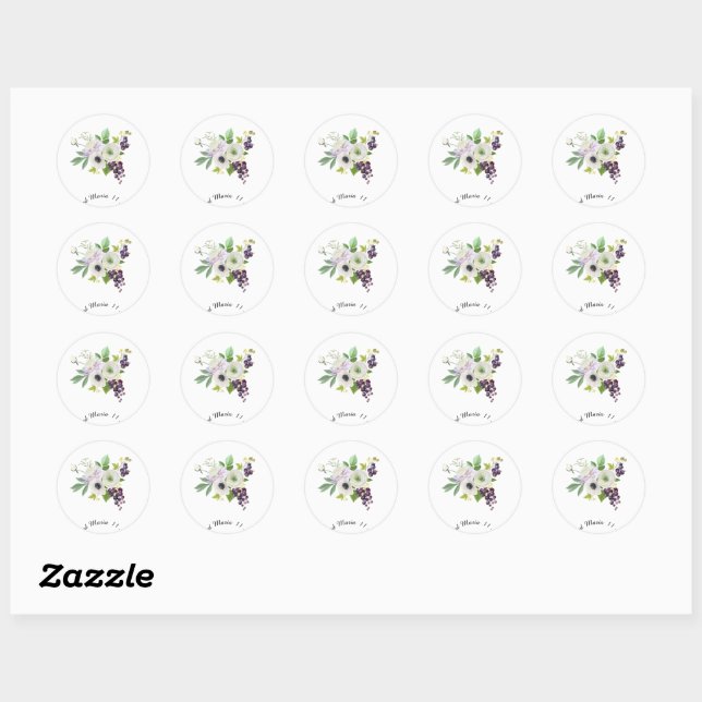 Wedding event personalised sticker (Sheet)