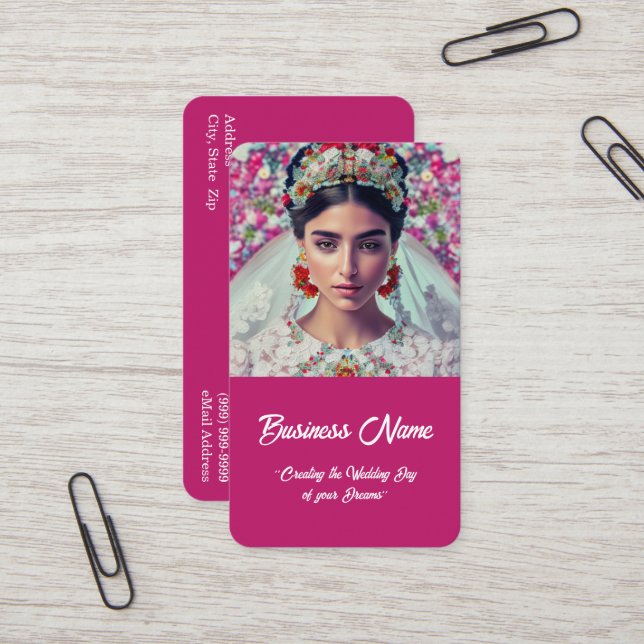 Wedding / Event Planner Business Card (Front/Back In Situ)