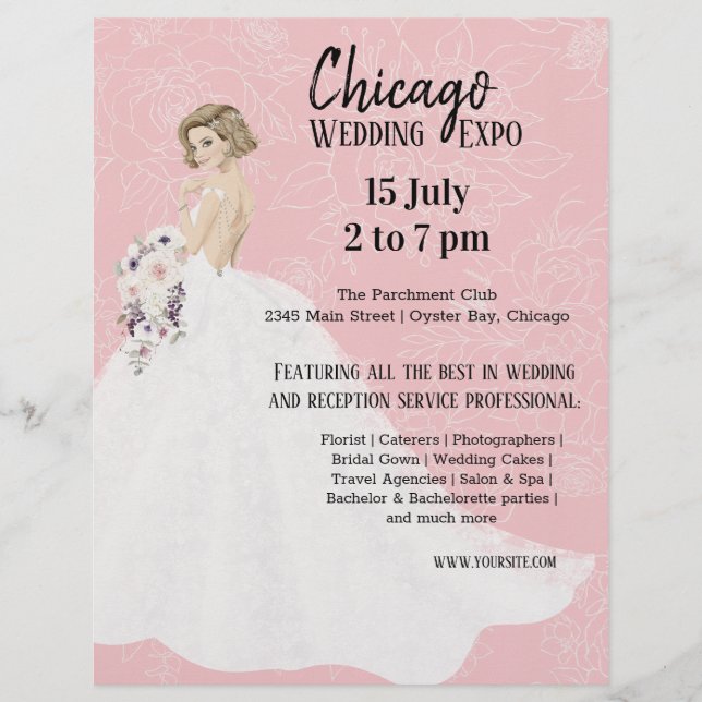 Wedding Expo choose background colour Flyer (Front)
