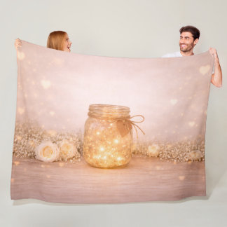 Wedding Fairy Lights Cozy Throw Blanket