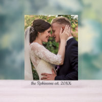 Wedding Family Established Date Personalised Photo