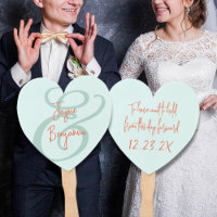 Wedding Fan Have and Hold Saying