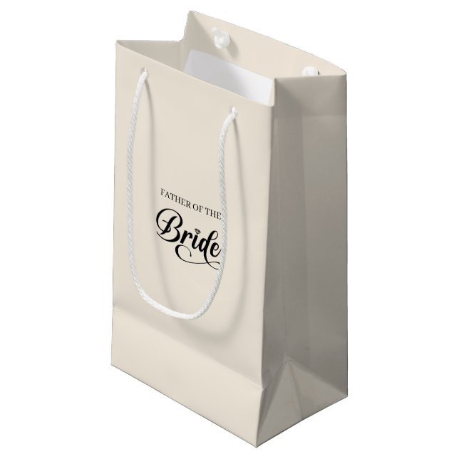 Wedding Father of Bride Gift Bag (Front Angled)