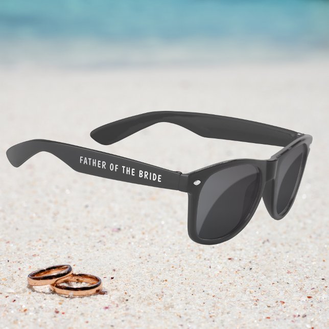 Wedding Father Of The Bride Personalized Name Sunglasses (Creator Uploaded)