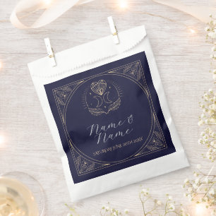 Wedding Favor Bags Tarot Cards Heart Moon