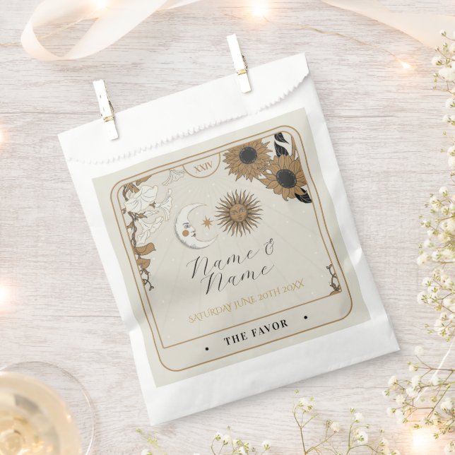 Wedding Favor Bags Tarot Cards Sun Moon (Clipped)