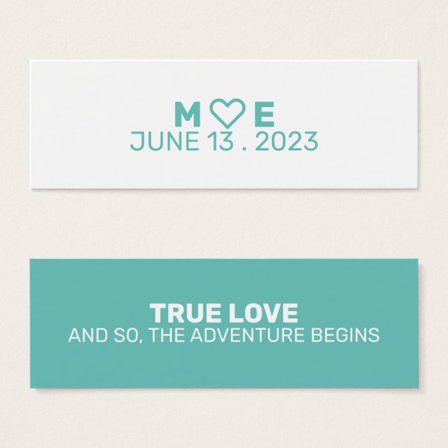 Wedding Favor Bookmark (Front & Back)