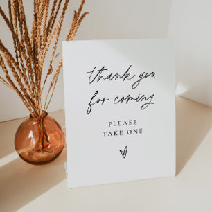 Wedding Favor Sign Modern Party Shower Table Decor