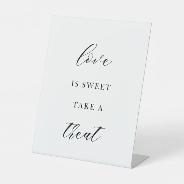 Wedding Favor Sign – “Please Take One” Elegant  (Front)