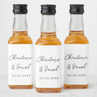 wedding favor simple elegant modern bridal party
