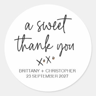 Wedding Favor Sticker Reception Favours for Guests