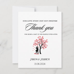 Wedding Favor Thank You Custom Tag Card