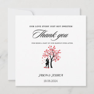 Wedding Favor Thank You Custom Tag Card