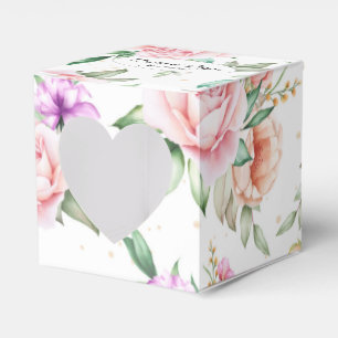 Wedding Favour Box-Floral Print Favour Box