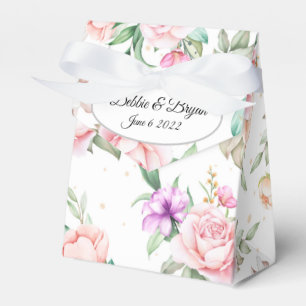 Wedding Favour Box-Floral Print Favour Box