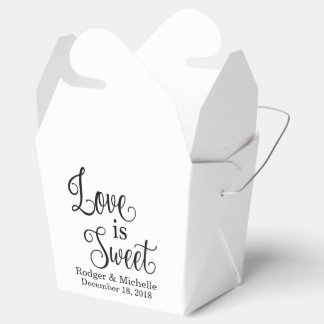 Wedding Favour Box - Love Is Sweet