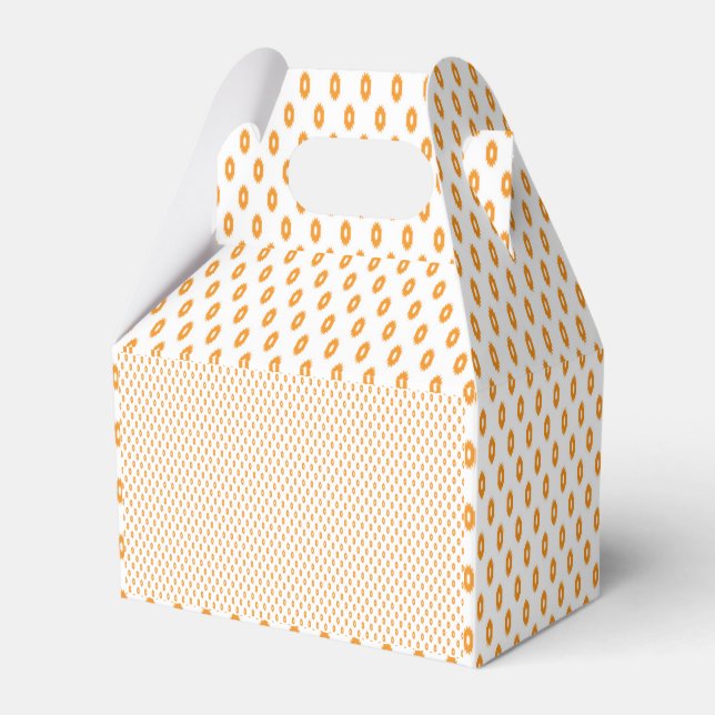 Wedding Favour Boxes. Gable. Heart | Gold Luxe Favour Box (Front Side)