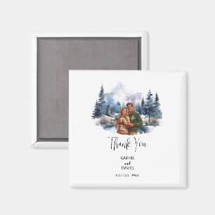 Wedding Favour Christmas Adventure Outdoor Marriag Magnet