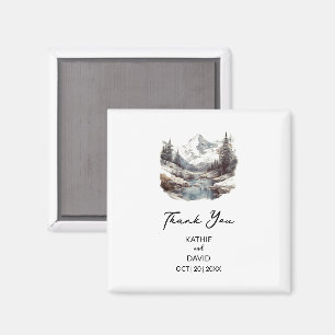 Wedding Favour Christmas Adventure Outdoor Marriag Magnet