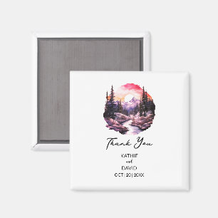 Wedding Favour Christmas Adventure Outdoor Marriag Magnet