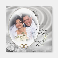 Wedding Favour diamonds photo Magnet