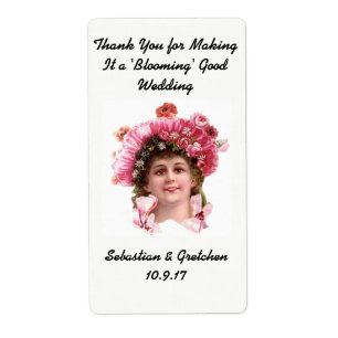 Wedding Favour Label FLOWER SEED PACKET Vintage