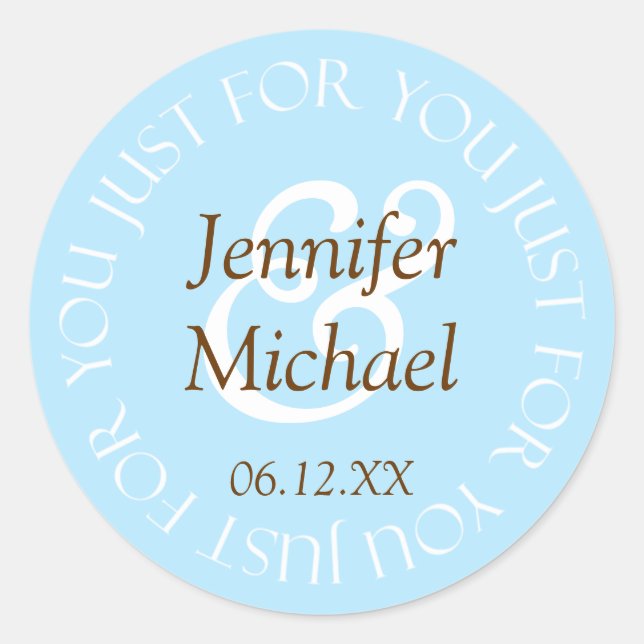 Wedding Favour Labels (Front)