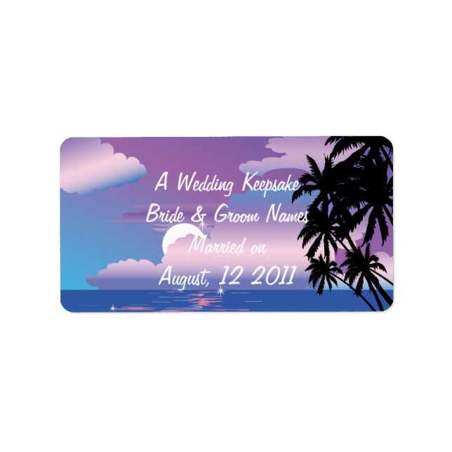 Wedding Favour Lip Balm Tube Label (Front)