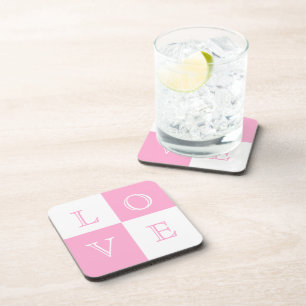 Wedding Favour Love Coaster Set