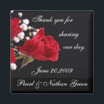 Wedding Favour Magnets<br><div class="desc">One of our most popular designs on magnets to give a wedding favour! All text is fully customisable by you to suit your needs.</div>