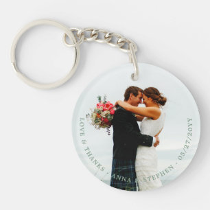 Wedding Favour Photo Personalised Key Ring