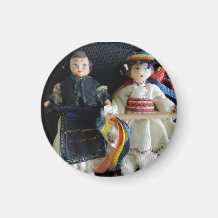 Wedding Favour Romanian National Costume Magnet
