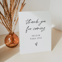 Wedding Favour Sign Modern Party Shower Table Deco