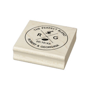 Wedding Favour Stamp   Coffee The Perfect Blend