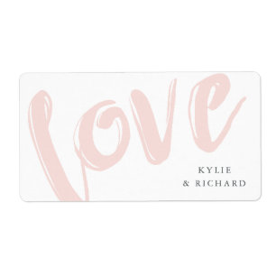 Wedding Favour Tags   Love Typography