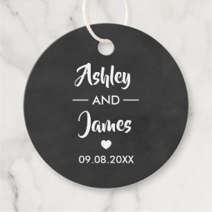 Wedding Favour Tags Personalised with Names