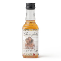 Wedding Favour Take A Shot vintage floral