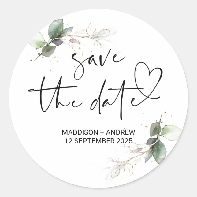 Wedding Favour Thank You From Bride Groom  Favour  Classic Round Sticker (Front)