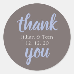 Wedding Favour Thank You Sticker